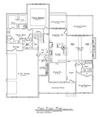 The Montclaire main floor plan East Lake Estates Auburn, AL