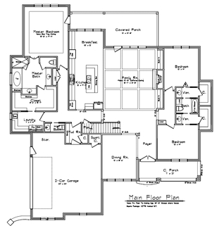 The Barclay Main floor plan in East lake Estates